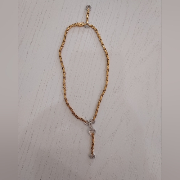 Gold necklace with cz - Picture 1 of 1